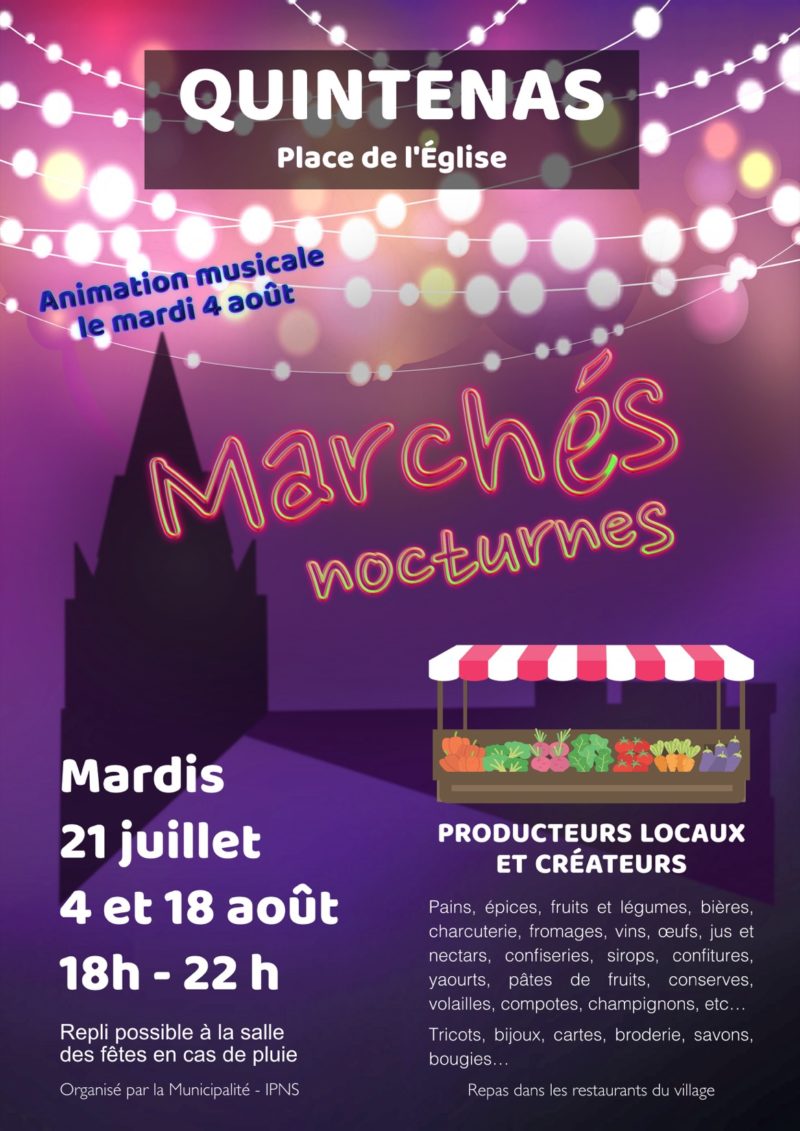 Marché nocturne – Circuler et stationner – Quintenas